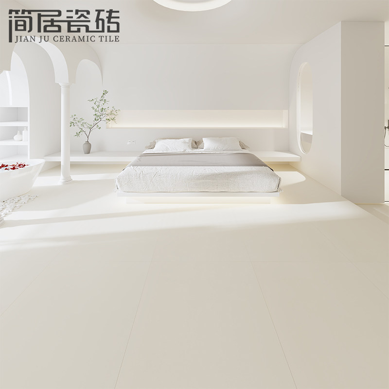 极简侘寂风素色微水泥瓷砖 别墅客厅B餐厅店铺地M砖墙砖900*1800