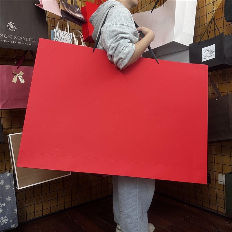 画框手提袋加大号特大礼品袋广告拍摄包装礼N品袋高档多种尺寸颜