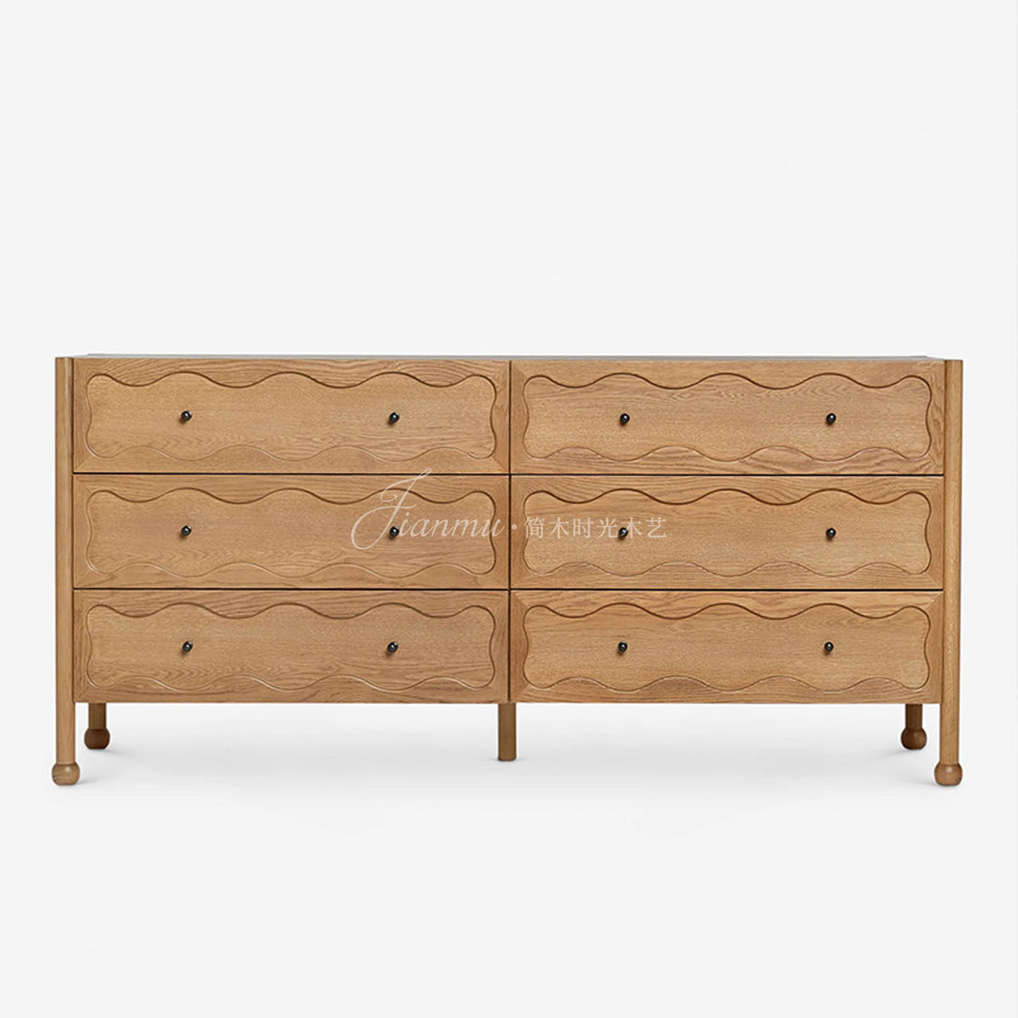 法式中古风实木六斗柜梳妆台卧室抽屉收纳柜储物柜复古抽屉柜,住宅家具,斗柜,淘宝优惠券,粉丝福利购,淘宝优惠卷