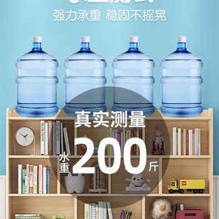 儿童书架置物架落地实木矮柜简易收纳组合格子柜学生教室书柜家用