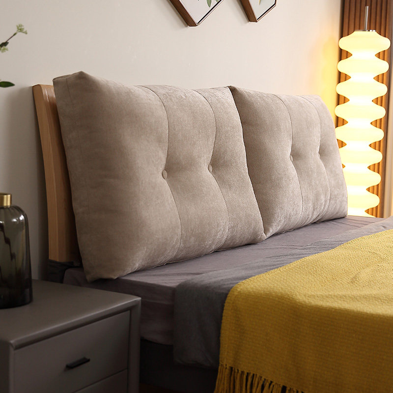 2023新款g定制简约无床头软包靠背可拆洗实木奶油风榻榻米靠垫自,居家布艺,床头靠垫,淘宝优惠券,粉丝福利购,淘宝优惠卷