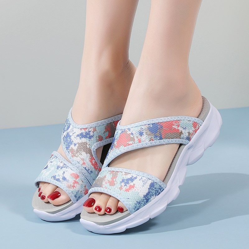 大码拖鞋女外穿i41一43宽胖脚女鞋夏季平底精致凉拖鞋百搭一字拖,女鞋,一字拖,淘宝优惠券,粉丝福利购,淘宝优惠卷