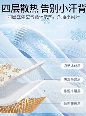 幼儿园凉席午睡65x120儿童床藤席子宝宝双R面婴儿凉垫定制夏季