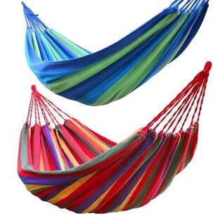 Leisure Hammock Outdoor Stripued Bed 250x80cm Thic Persons
