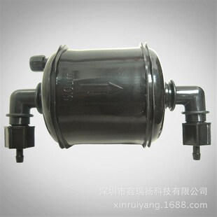 力宇喷绘机弯头黑色大过滤器 UV喷绘机大过滤器 喷码机过滤器