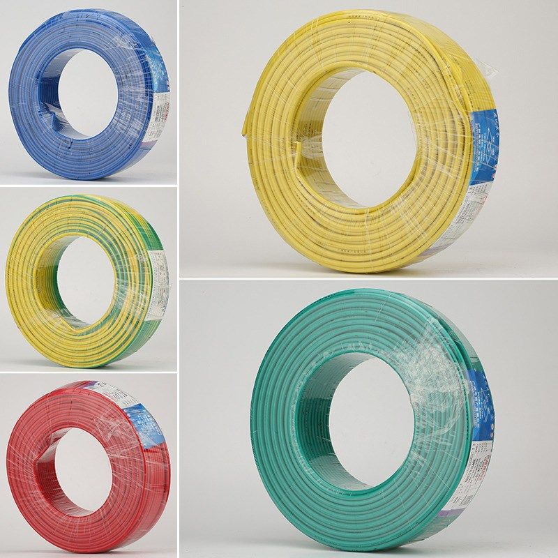 广州珠江花城牌电缆BVV1-6平方国标家用阻燃电线无氧纯铜硬线