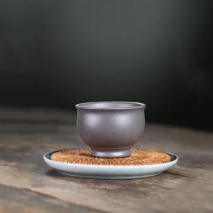 个人家用主人杯茶碗定制盖碗泡茶 功夫茶具小茶杯紫砂品茗杯套装