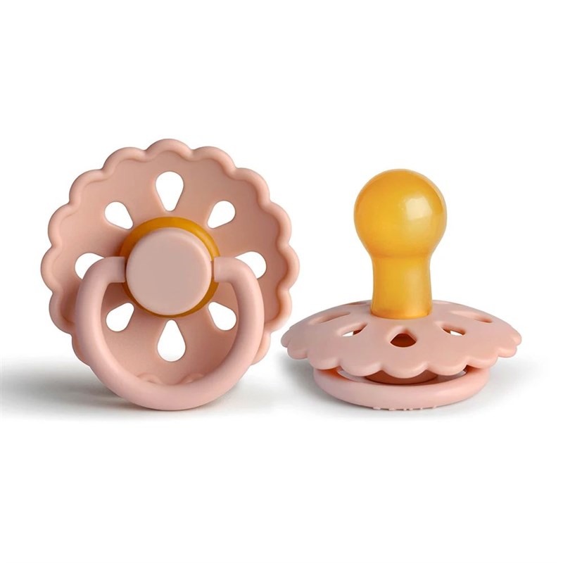 Erduo Baby Pacifier Nattural Latex Rubber Soft Round Nipple