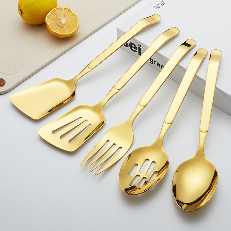 1/2/5 Pcs Dinnerware Set 304 SAtainless Steel Serving Spoon