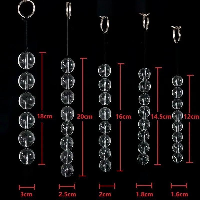 Sizes Glass jAnal Beads Vaginal Balls Butt Plug Toy BDSM