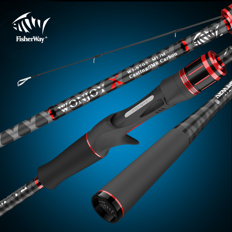 钓影路亚竿顽主远投直柄枪柄双竿稍碳素海杆超硬淡水翘嘴鲈鱼抛竿