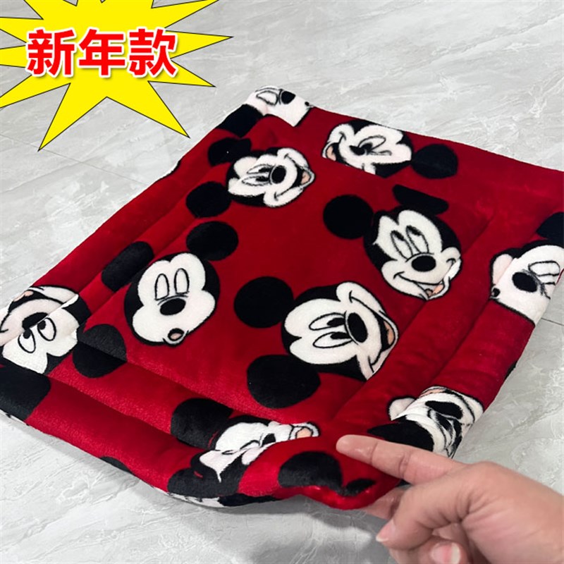 猫狗垫子四季可用双面绒布舒服易清洗防潮狗睡垫猫.狗笼子地垫
