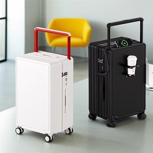 行李箱宽拉杆女新款 箱万向轮静音大容量男 24寸防爆拉链旅行箱密码