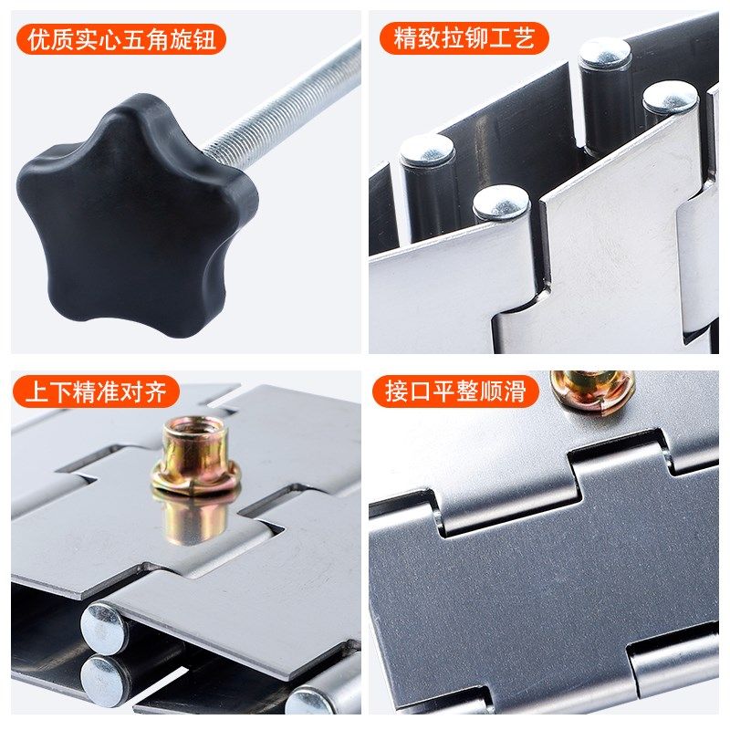 5个/10个瓷砖顶高器折叠加厚不锈钢合页墙砖调节升高升降找调平器