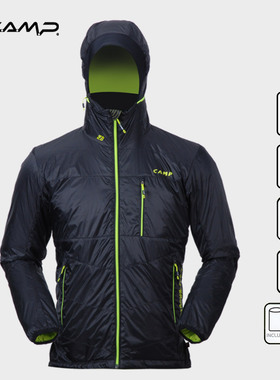 CAMP户外运动外套男款秋冬徒步登山防风防水保暖primaloft棉服