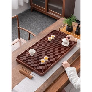 茶盘家用实木办公功夫茶具小型茶台排水茶托盘 实木高端电木款