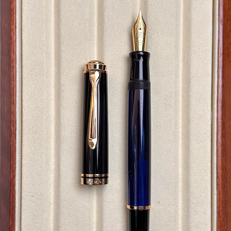 ADMOK简400乌施q密特5号笔尖活塞上墨礼品钢笔国产鸟练字学生