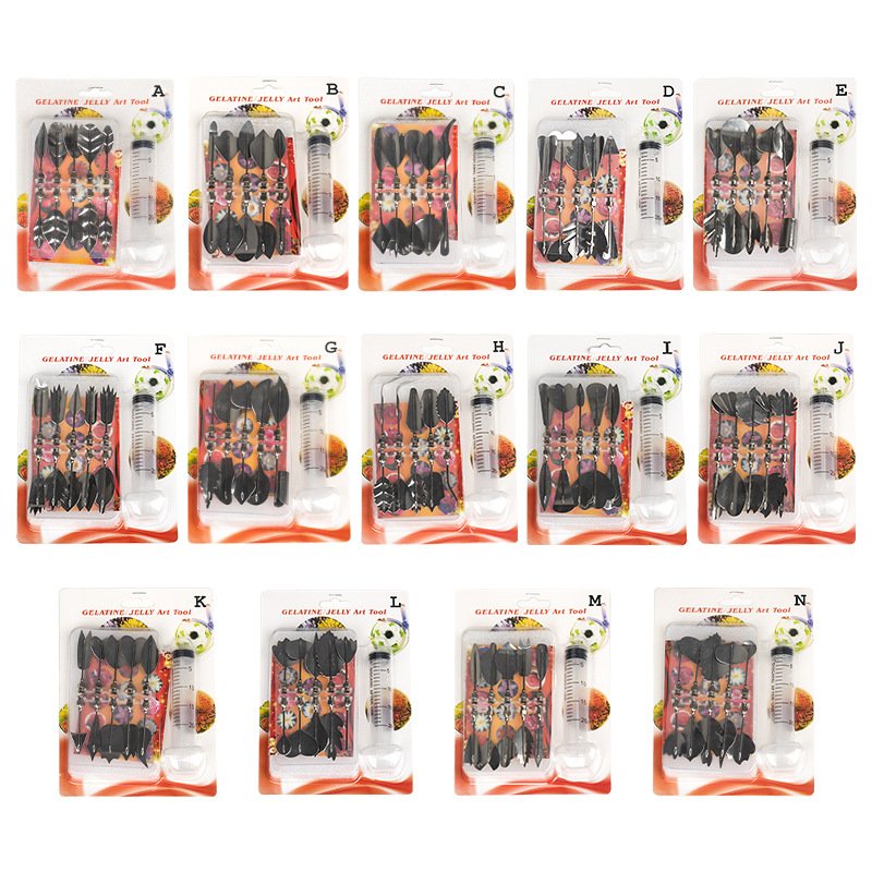 烘焙模具JELLY ART TOOLS 3D果冻花布丁糕点裱花蛋糕花嘴工具
