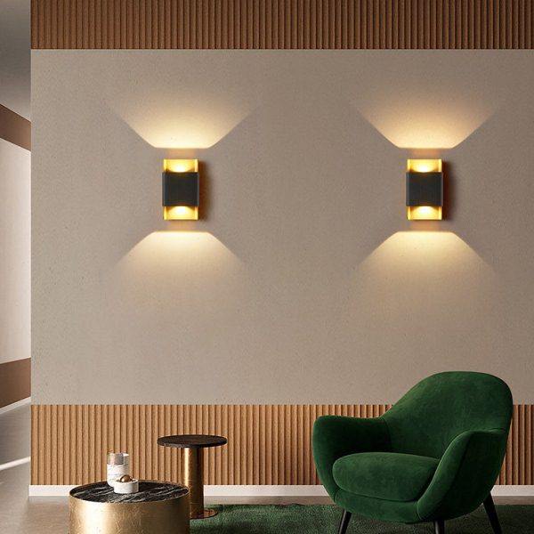 后现代极简创意个性壁灯北欧现代卧室床头客厅楼梯过道背景墙壁灯