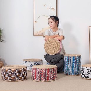 草编手工垫子蒲团编织墩垫坐垫地上地坐墩客厅家用榻榻米加厚垫蒲