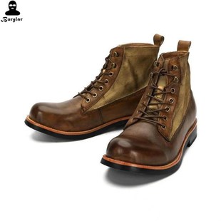 Winter Mens 男機車短靴做舊馬 Boots Martin Leather Retqro