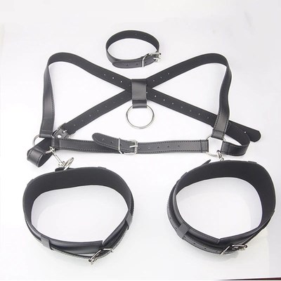 BDSM Sex Bondakge Kit PU Leather Belt Adult Games Set Couple
