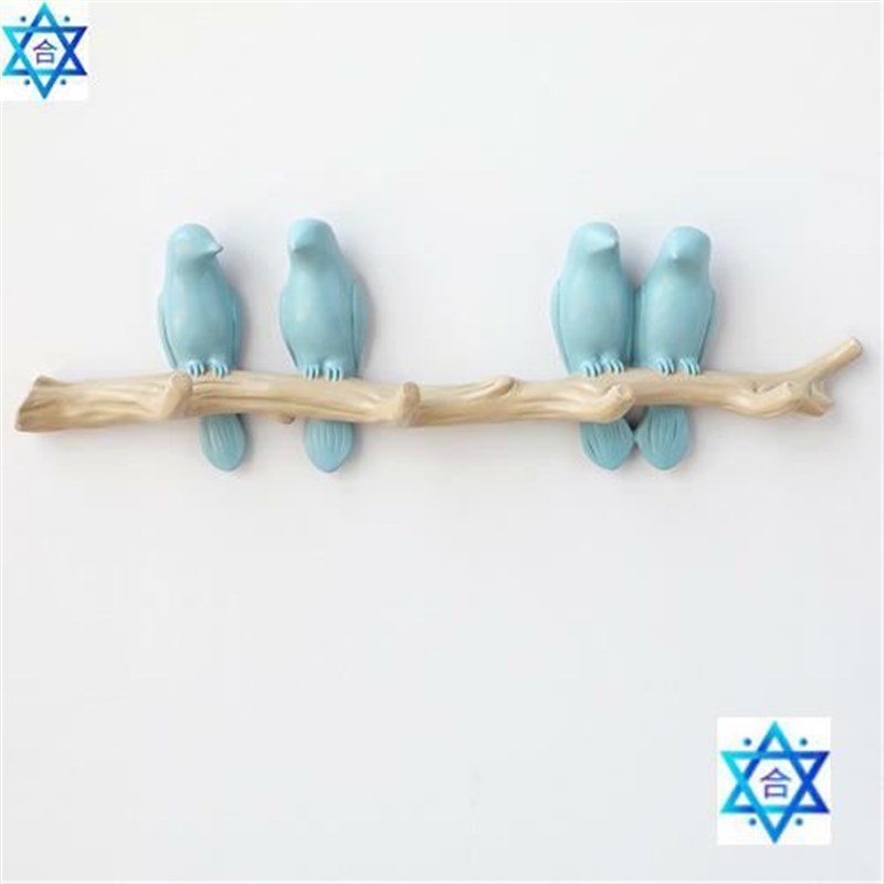 Living Room Hanger Resiun Bird hanger key Clothes Towel Hook