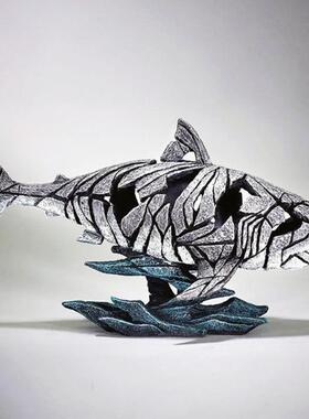 北欧轻奢动物老虎摆件创意雕塑客厅酒柜书房办公室艺术家居装饰品