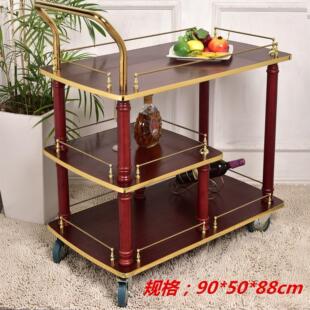 酒店服务车茶水车三层推车 送餐车甜品手推车不锈钢餐车KTV酒水车