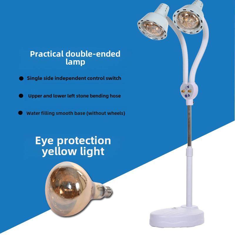 远红外线理疗灯 护眼黄光烤灯 烤电理疗家用仪神灯美容院取暖灯泡