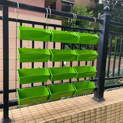 阳台种菜盆大号挂式多层立体植物花架挂墙花盆栏杆蔬菜草莓种植盆