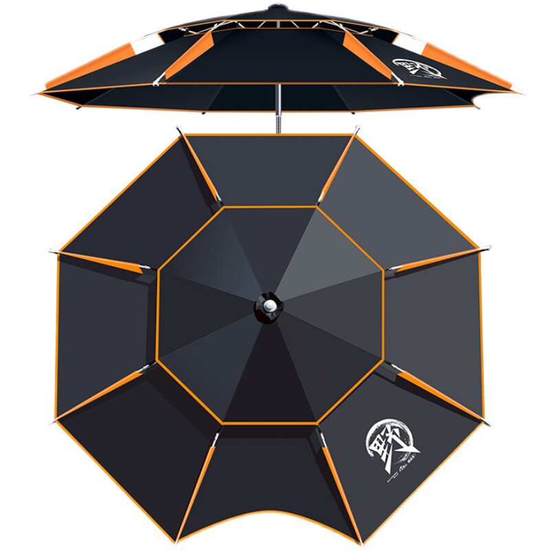 巨鳍王钓鱼伞2.6万向防雨大钓伞2023新款加厚防晒防雨垂钓遮阳伞