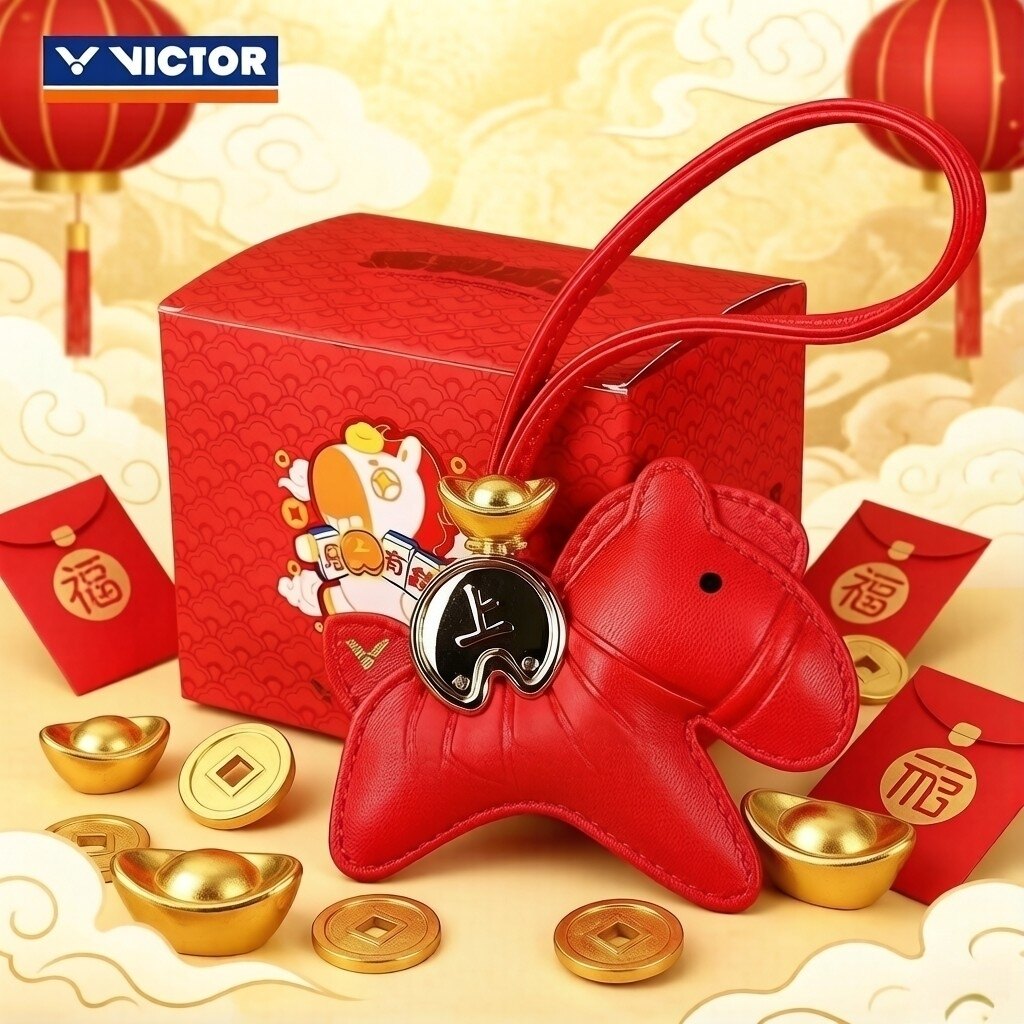 VICTOR威克多胜利羽毛球挂件小马盲盒送礼球包挂件PG6034CNY图片