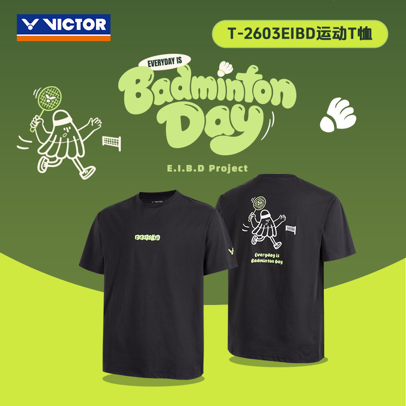 VICTOR威克多胜利新款羽毛球服 日日羽球日系列T-2601EIBD针织T恤图片