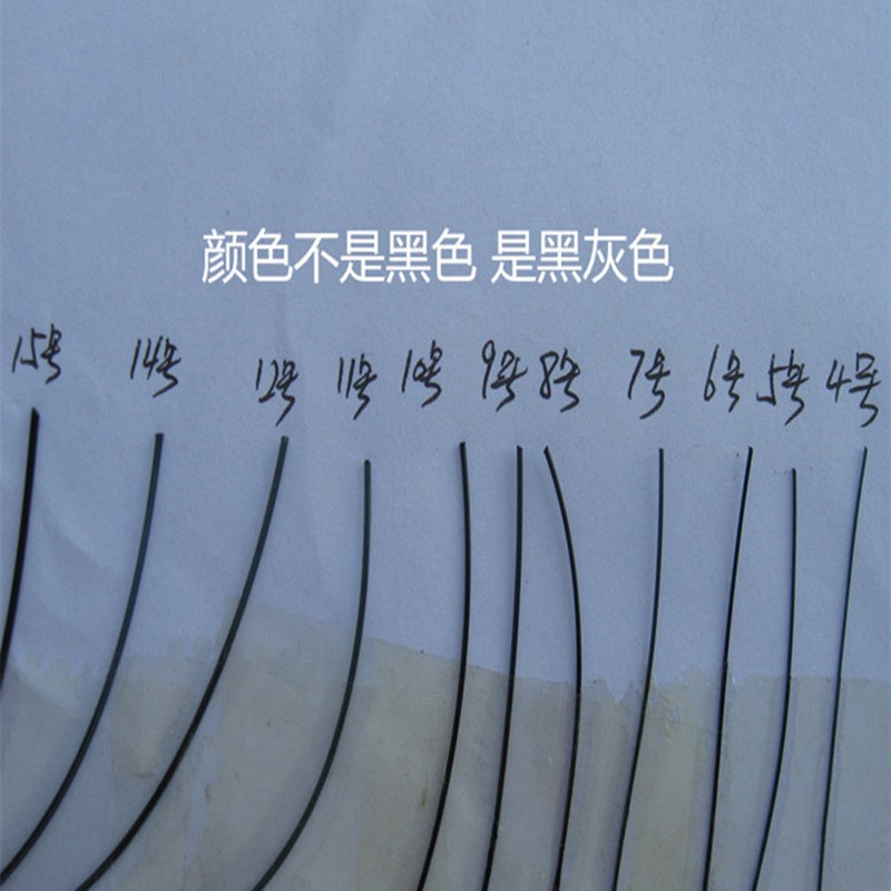 新月160至500米钓鱼线胶丝线黑灰色 拉力强不易变形门线 尼龙线