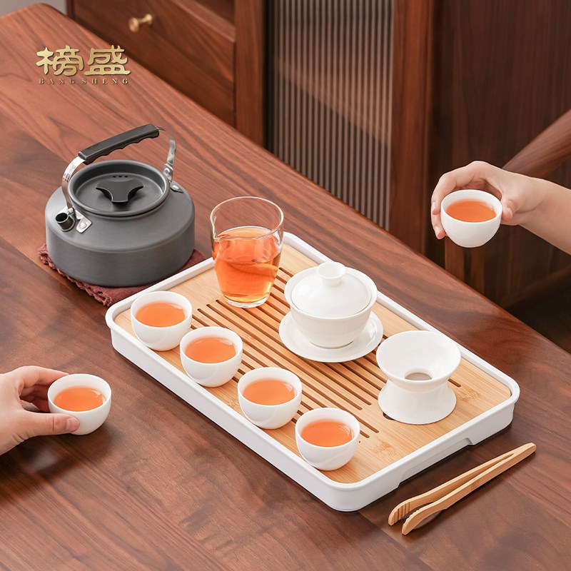 户外便携式旅行茶具套装带烧水炉野外露营功夫茶具煮茶壶泡茶装备