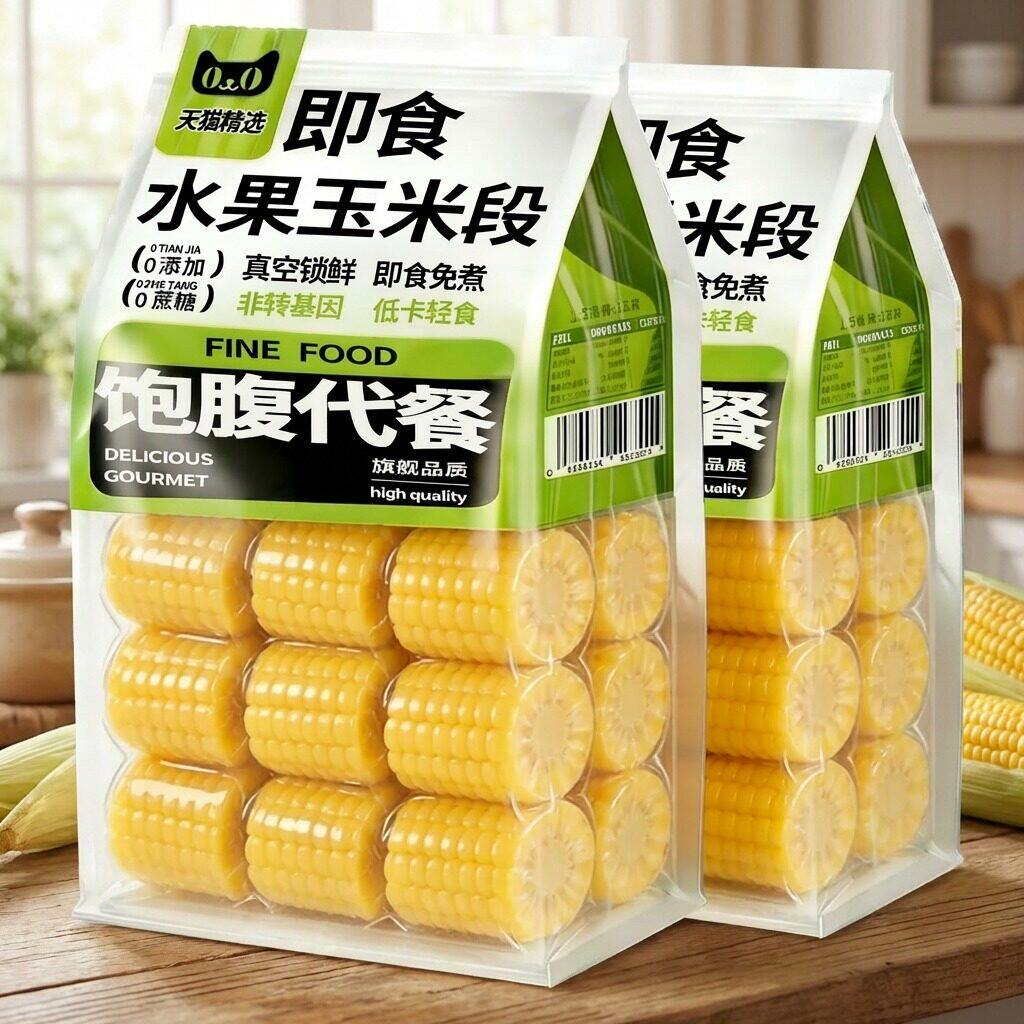 农科院水果甜玉米段无糖低脂即食减真空包装肥专用新鲜甜嫩玉米