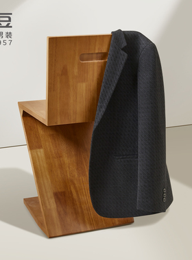 红豆针织西服肌理磨毛款外套休闲上衣男款黑色HP6X306XID1