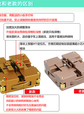 BGA植球台快速定位植珠台cpu焊接工具90通用卡具80手机维修植锡台