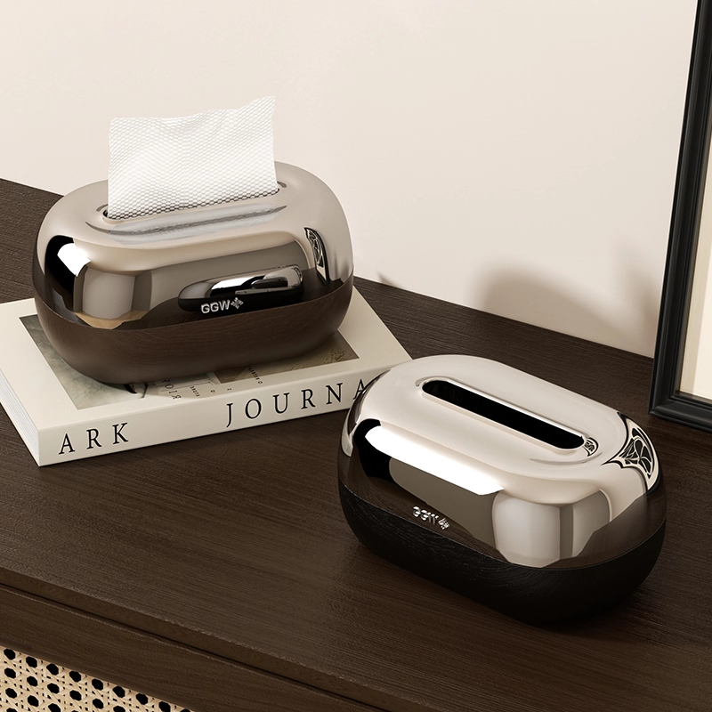 桌面客厅纸巾盒中古风茶几卧室轻奢家用弹簧抽纸盒高颜值纸巾盒,收纳整理,纸巾架,淘宝优惠券,粉丝福利购,淘宝优惠卷