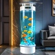 鱼缸客厅中小型2025新款 智能圆柱型落地立式 亚克力免换水生态鱼缸