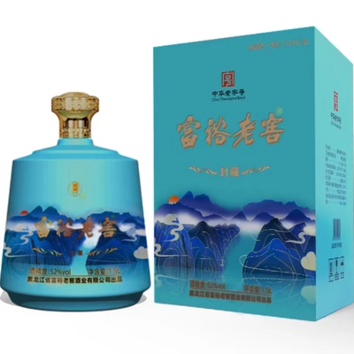 富裕老窖封藏白酒礼盒3斤浓香型