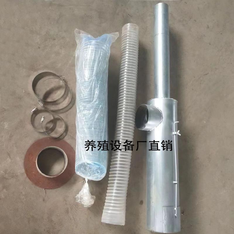 饲料粉碎机配件回风管玉米搅拌一体大全钢丝软管吸料无尘老式改装