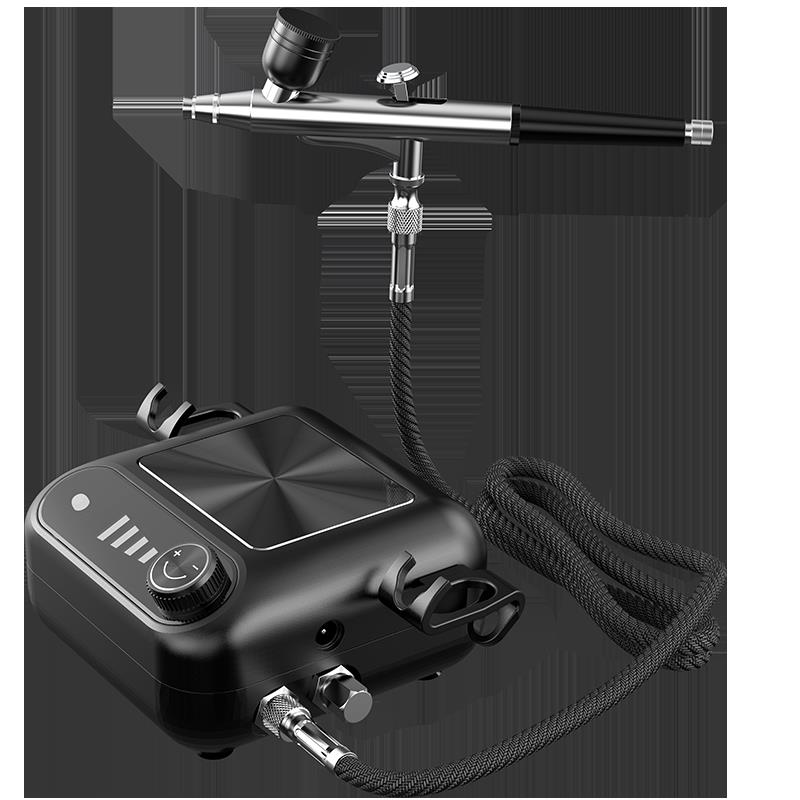 艾德伦高达迷你气泵喷笔喷枪纹身龟泵丙烯绘画 画家俱模型喷漆修