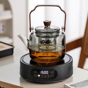 小型围炉套装 电陶炉煮茶器加厚玻璃泡茶壶新款 家用烧水电热茶炉