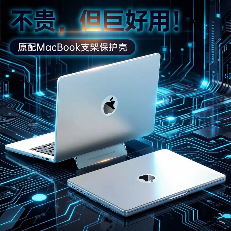 适用macbook笔记本保护壳m4air13苹果电脑pro保护套支架外壳超薄
