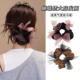 许妍同款 马尾发圈扎发圈头饰JY 温柔缎面网纱蝴蝶结小肠发圈女新款