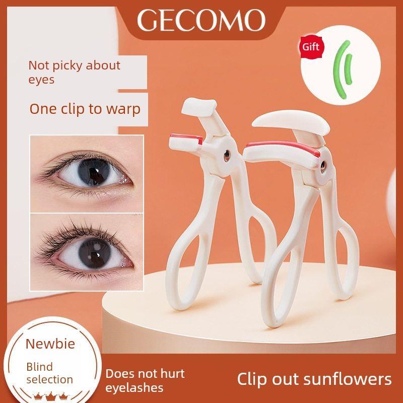 Gecomo无框梳子睫毛夹便携式持久造型广角部分眼睛新手睫毛夹