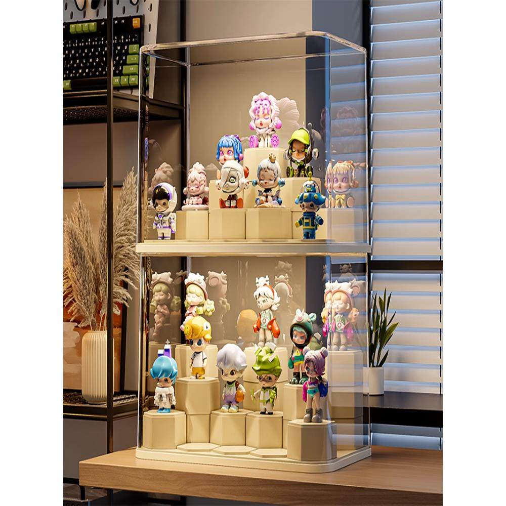 日本GM盲盒收纳透明防尘亚克力手办玩具积木泡泡玛特展示,收纳整理,手办收纳盒,淘宝优惠券,粉丝福利购,淘宝优惠卷