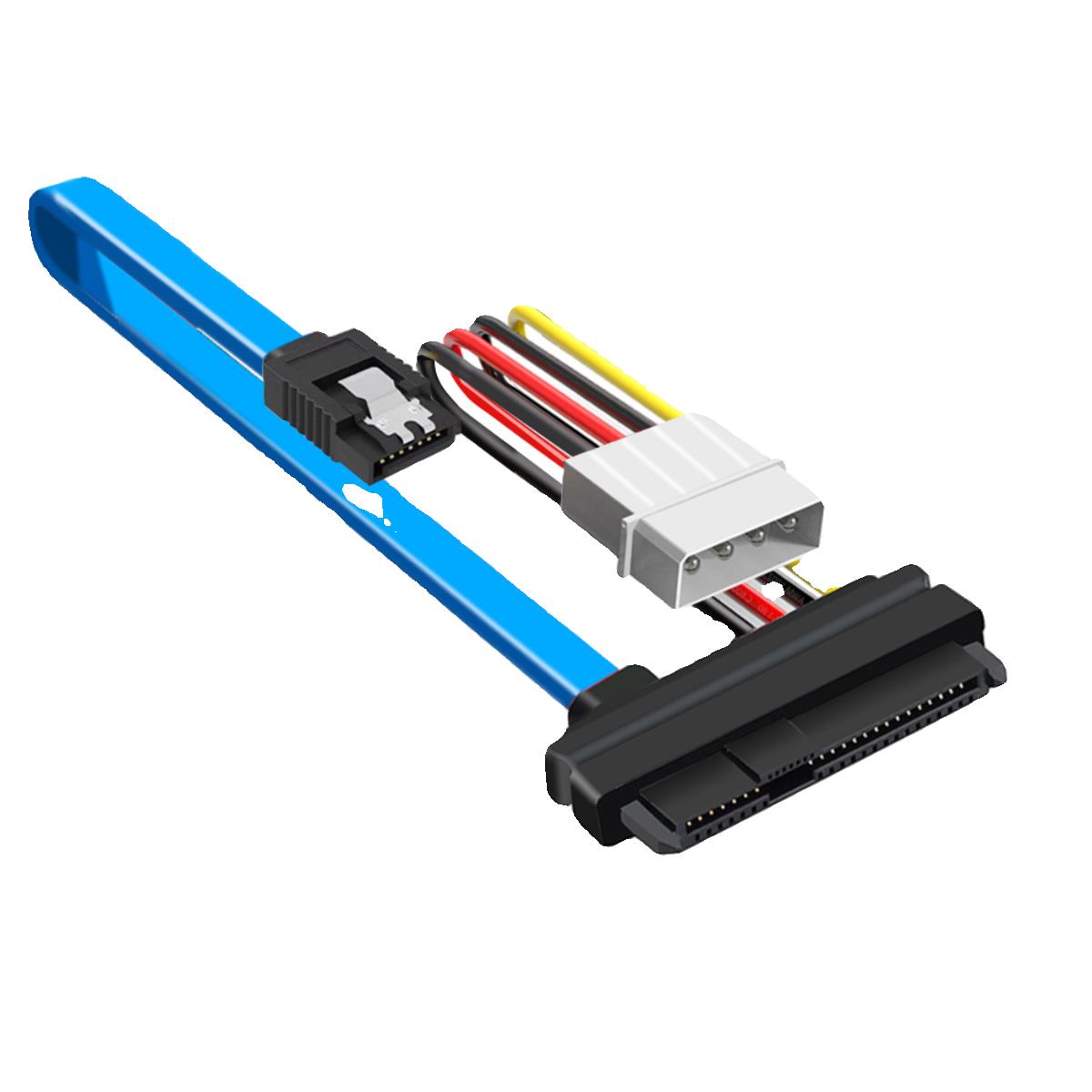 包邮SFF-8482 SAS转SATA连接线 29P-SATA 70cm 硬盘 服务器数据线